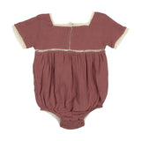Gauze Crochet Romper