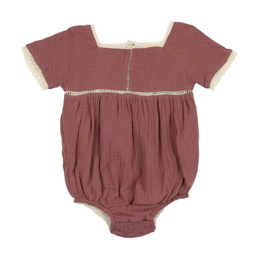 Gauze Crochet Romper