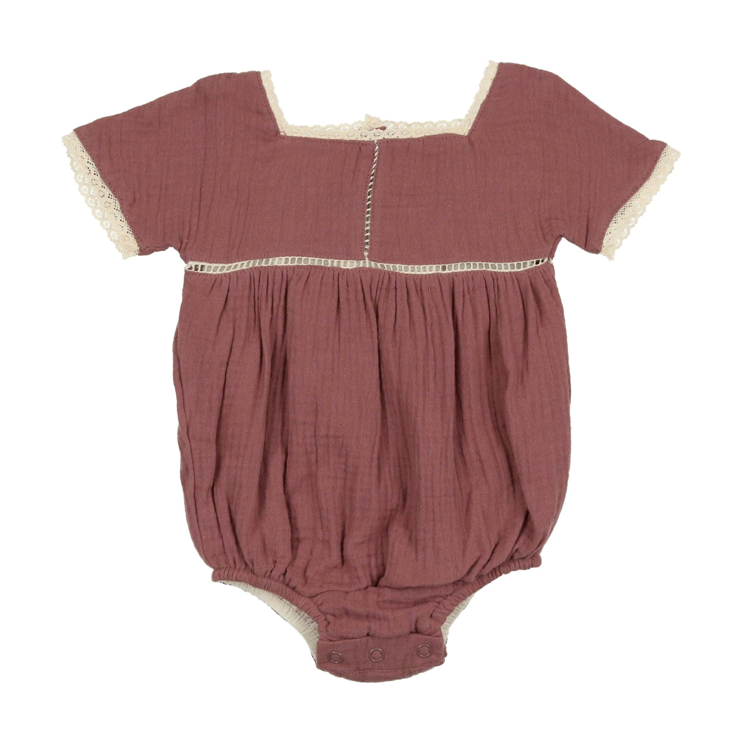 Gauze Crochet Romper