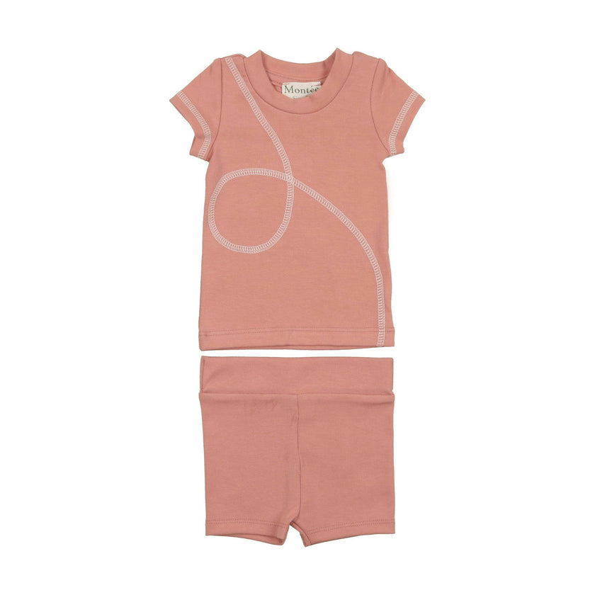 Spiral Stitch Short Set