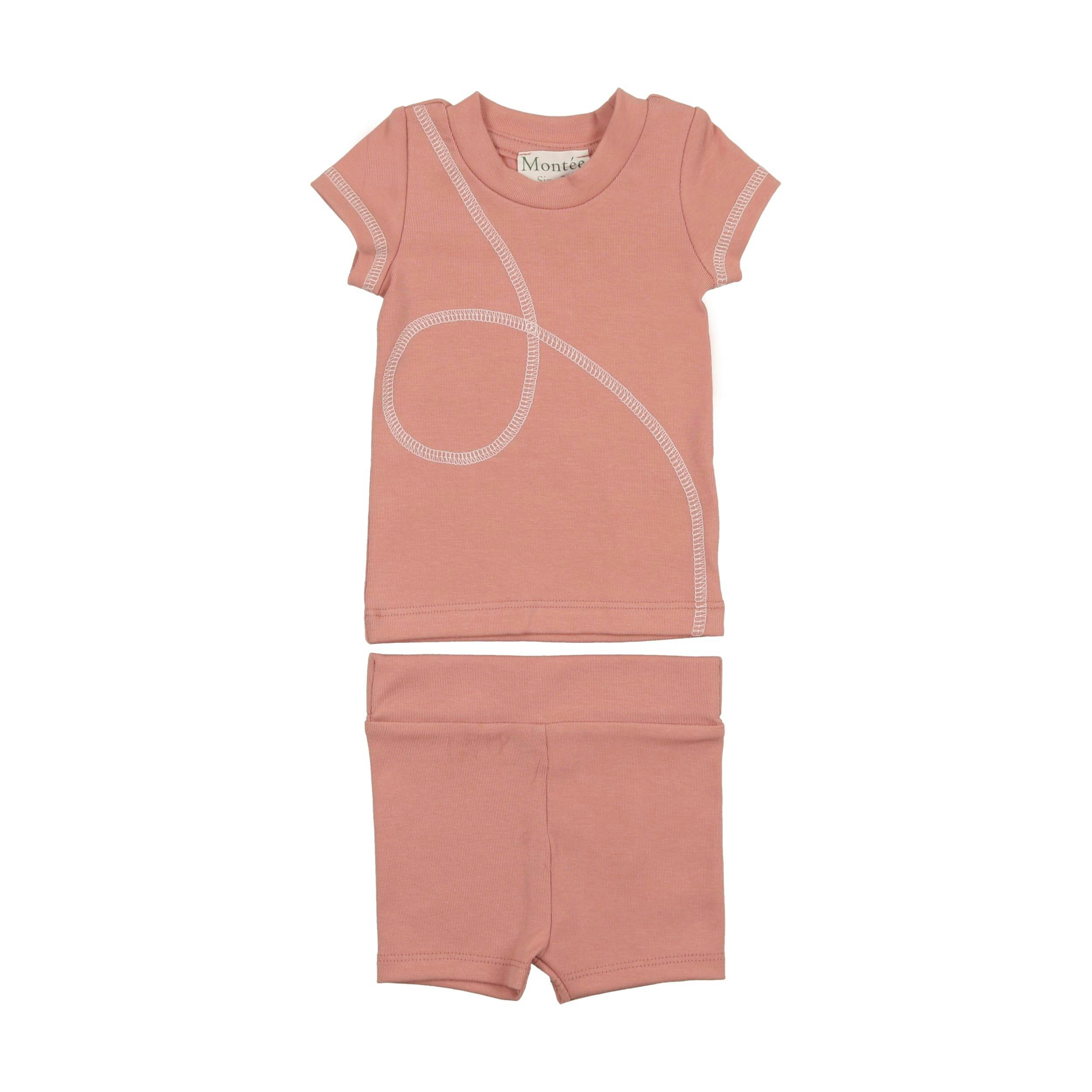 Spiral Stitch Short Set