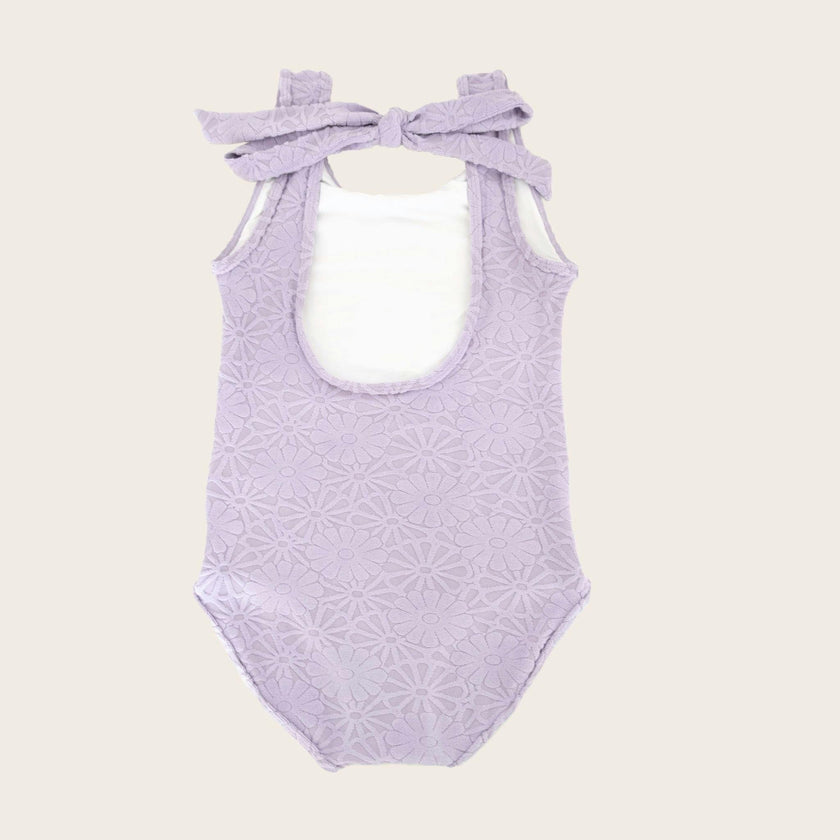 Terry Lavender Floral One Piece Tank