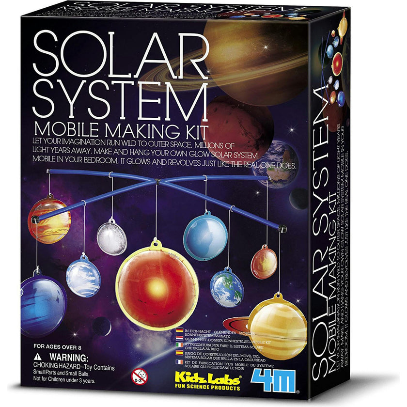 4M Glow-in-the-Dark Solar System Mobile Making Kit