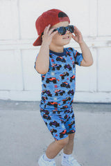 Red, White, and Boom 2 Piece Shorts Set