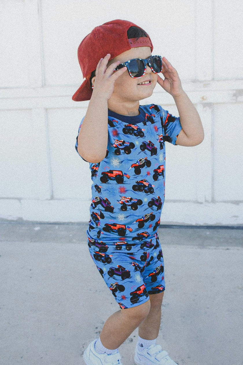 Red, White, and Boom 2 Piece Shorts Set