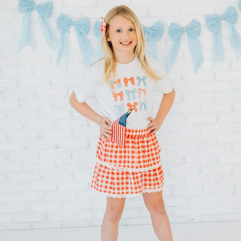 Patriotic Cutie Short Sleeve T-Shirt - White