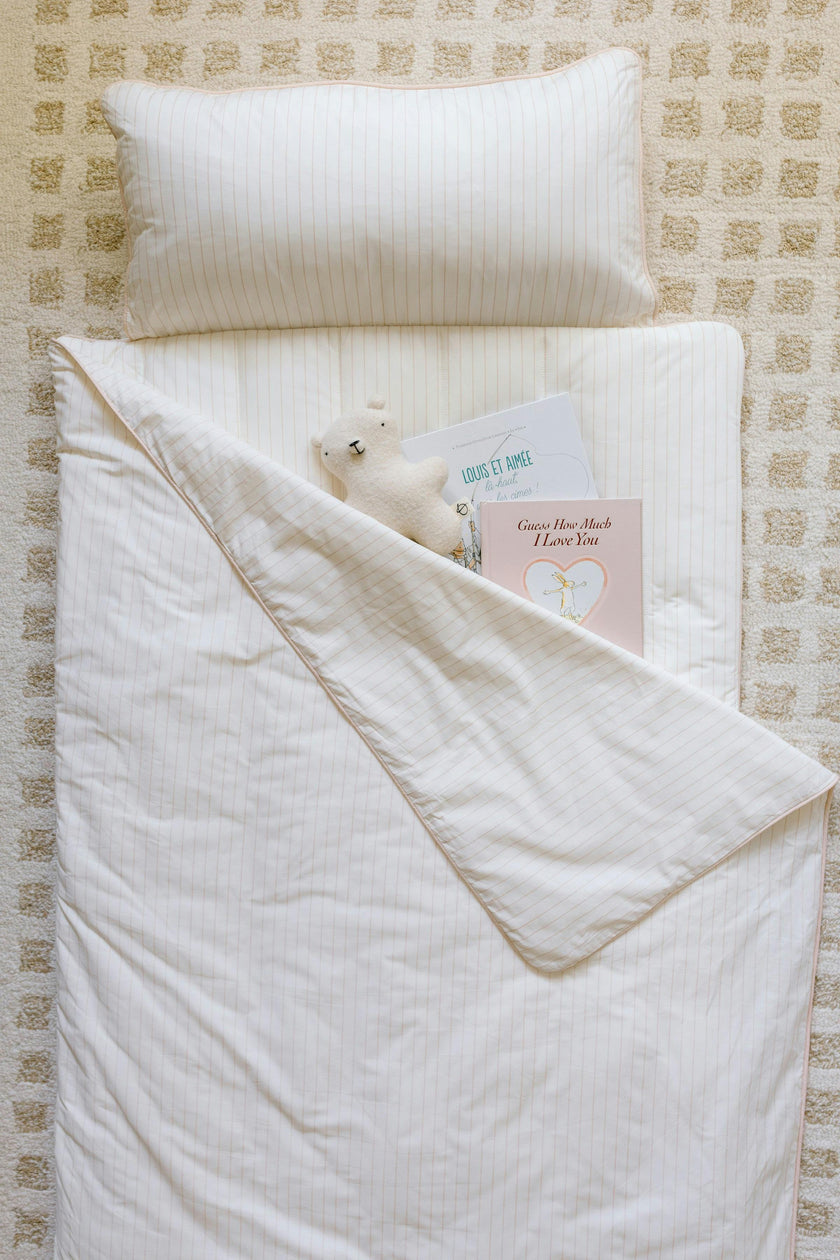 [NEW] XL Organic Nap Mat- Pink Stripe