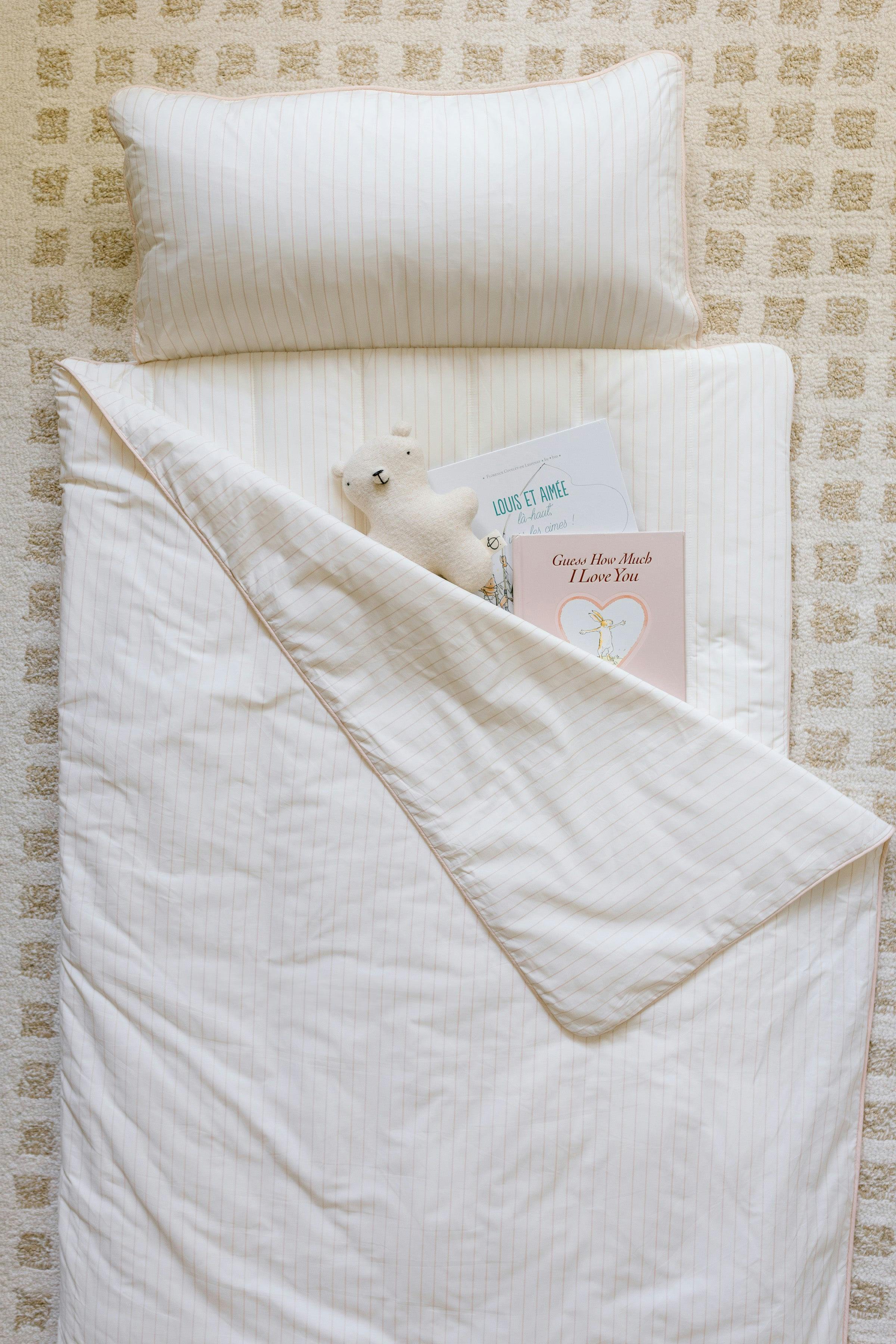 [NEW] XL Organic Nap Mat- Pink Stripe