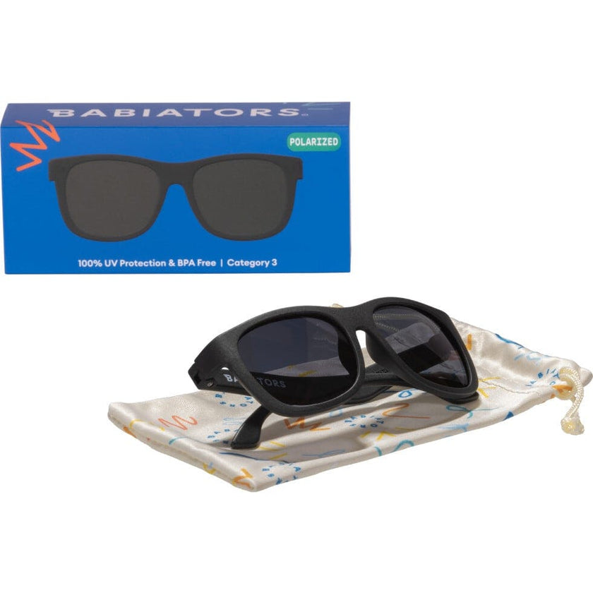 Jet Black Navigator | Polarized Smoke Lenses