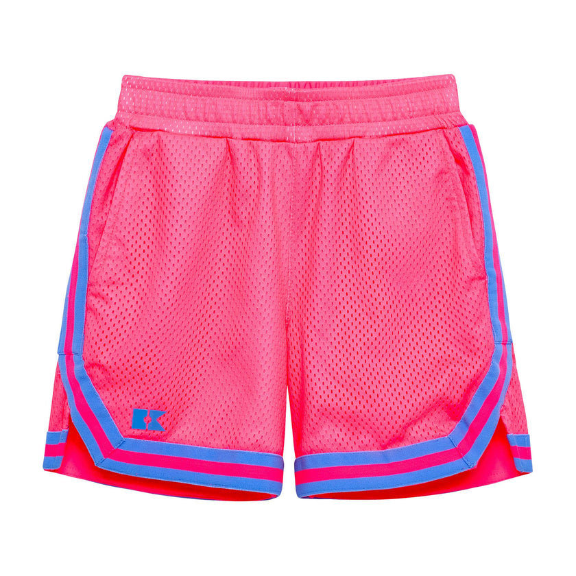 neon pink basketball short