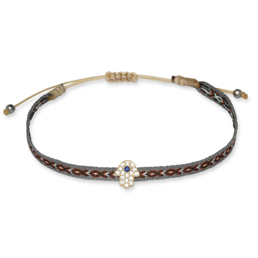 Sparkle Hand of Fatima Friendship Bracelet