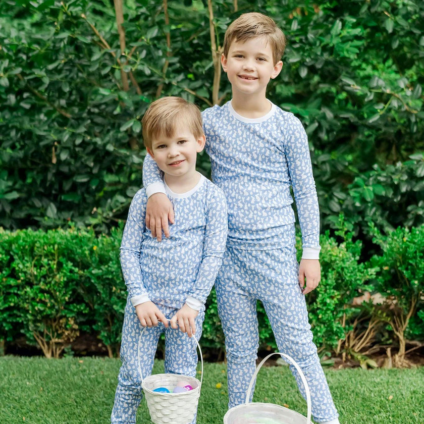 Grayson Boys' Pajama Pant Set Easter Time Blue