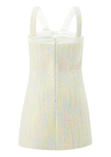 Lilliana Bow Tweed Mini Dress