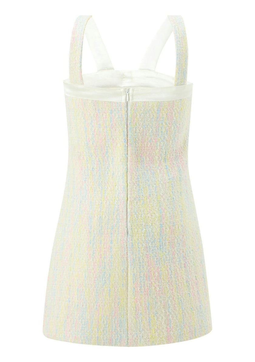 Lilliana Bow Tweed Mini Dress