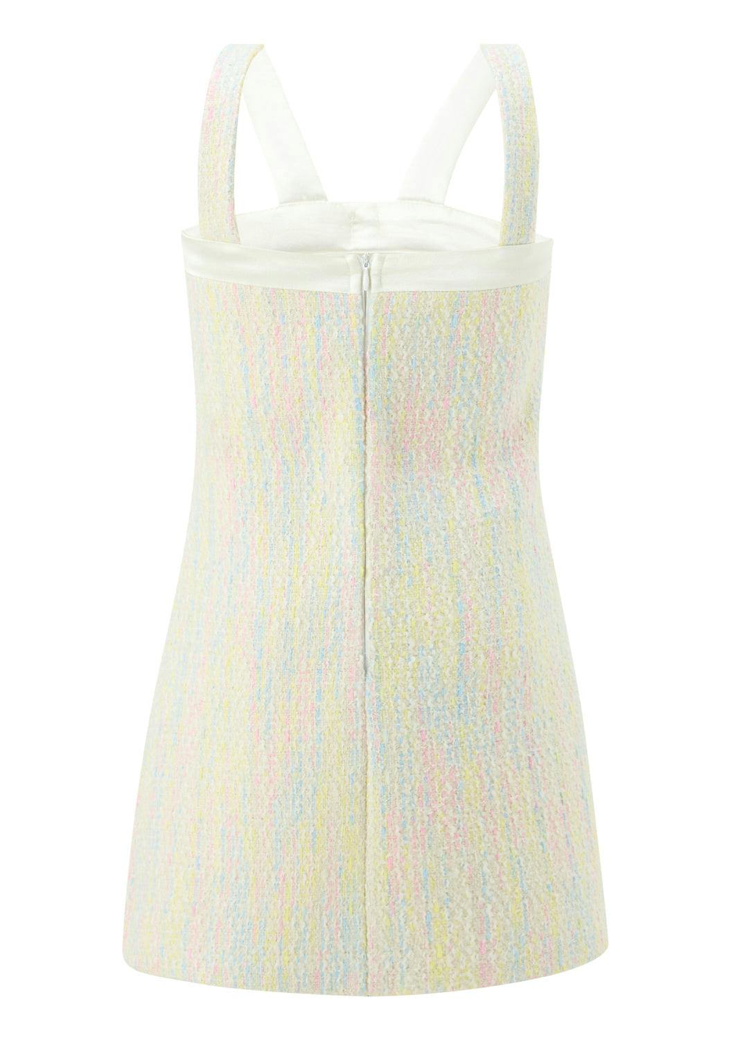 Lilliana Bow Tweed Mini Dress