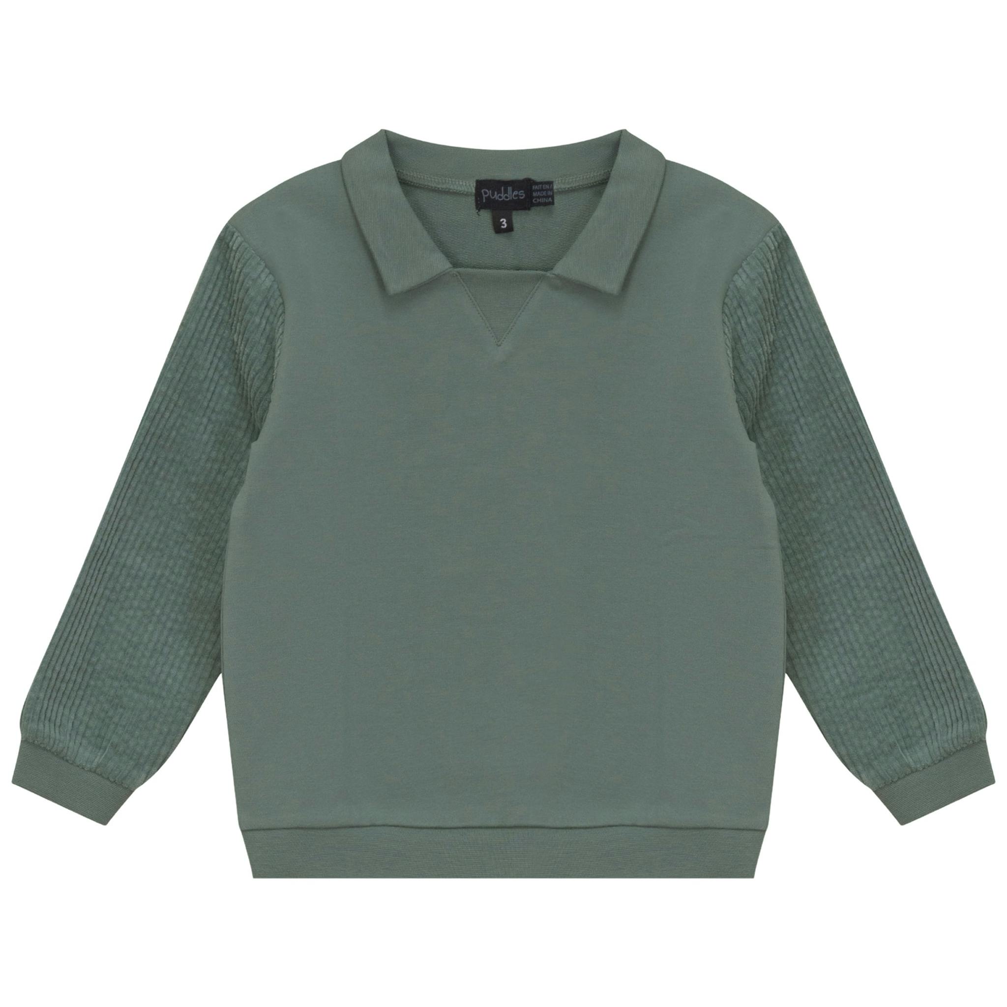 French Fleece Spandex And Corduroy Sweatshirt