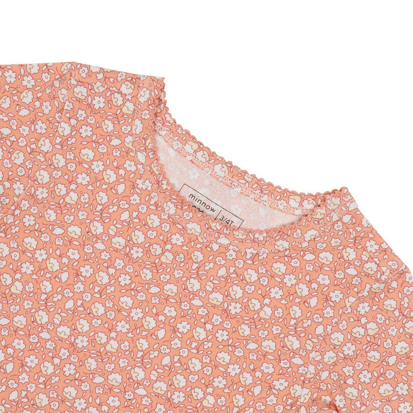 girls melone floral pima pajama set
