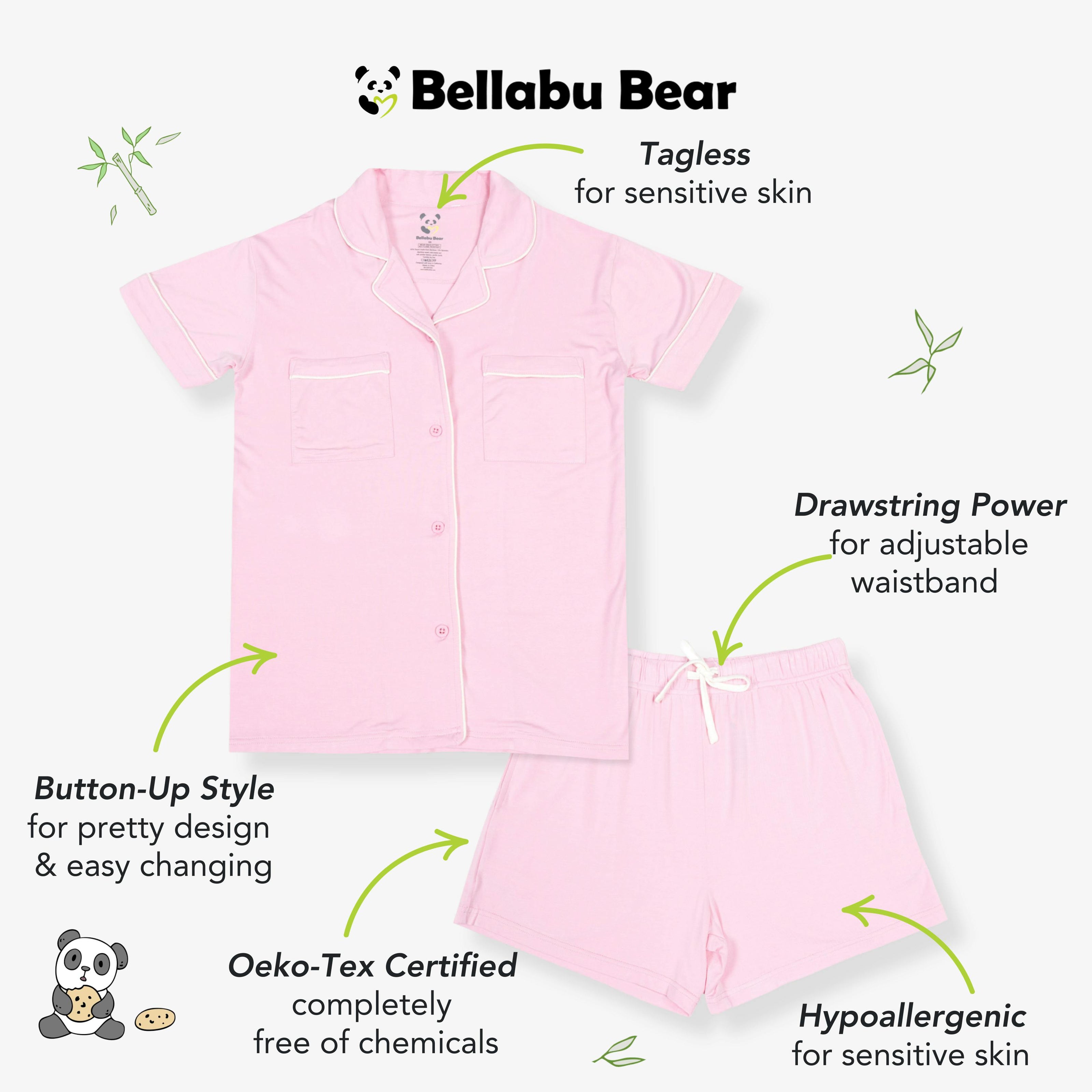 Blush Pink Bamboo Women's Pajama Short Set