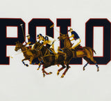 White Logo Polo