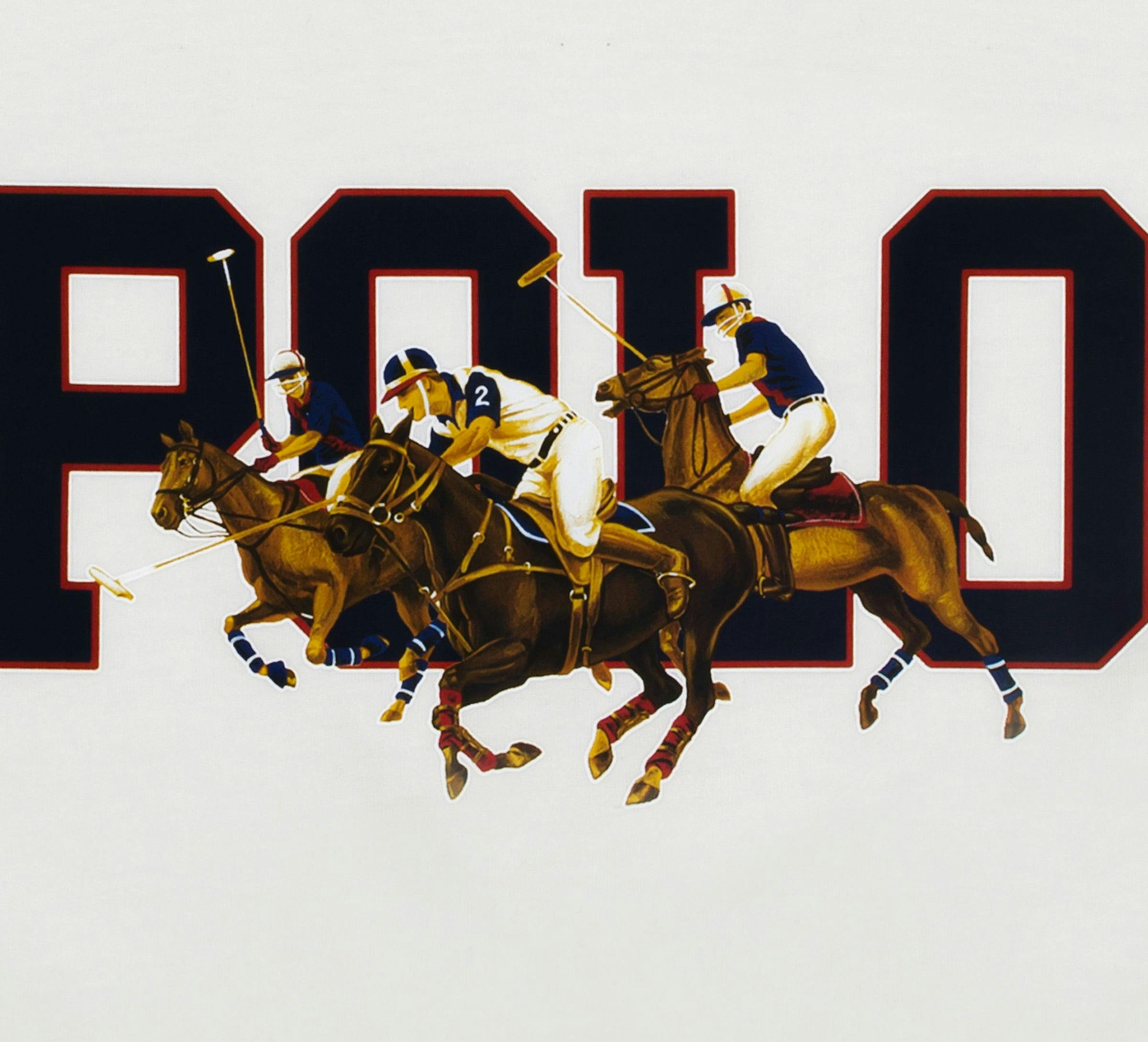 White Logo Polo