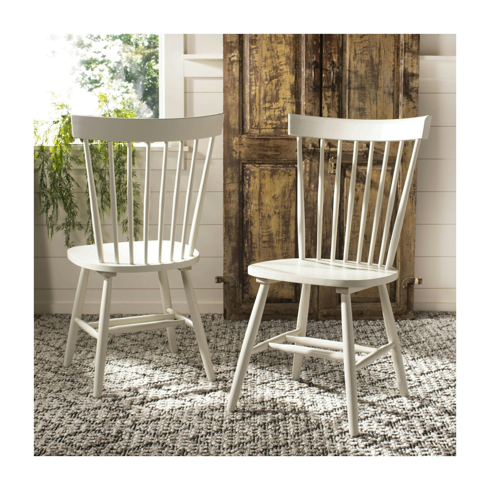 Set of 2 Parker Spindle Accent Chairs