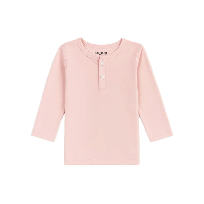 Girls 3/4 Sleeve Henley