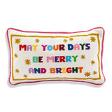 Merry & Bright Needlepoint Pillow