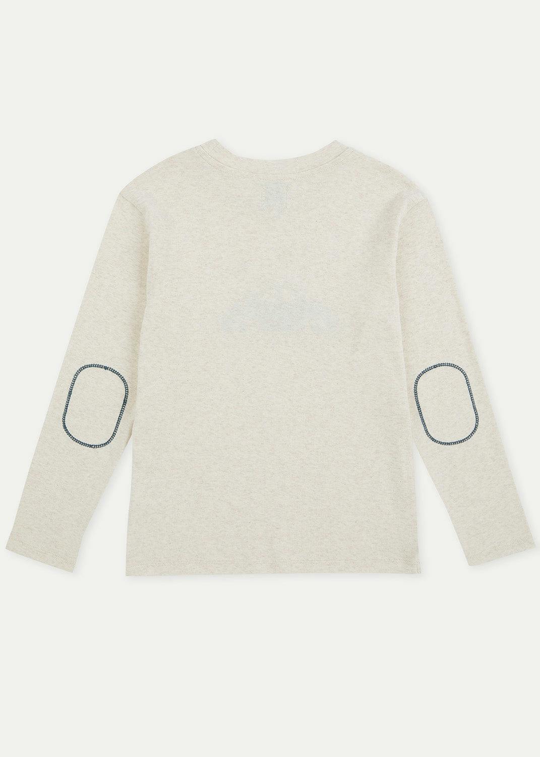 Long Sleeve Embroidered Car T-shirt