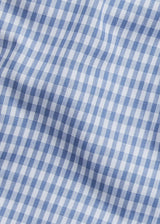 Button Down Shirt - Gray Blue Gingham