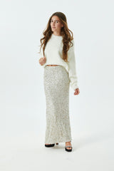 Delfina Long Sequin Skirt