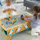 Building Bricks Play N Store Wooden Table