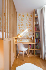 Papier peint CASSE-NOISETTE coloris Or