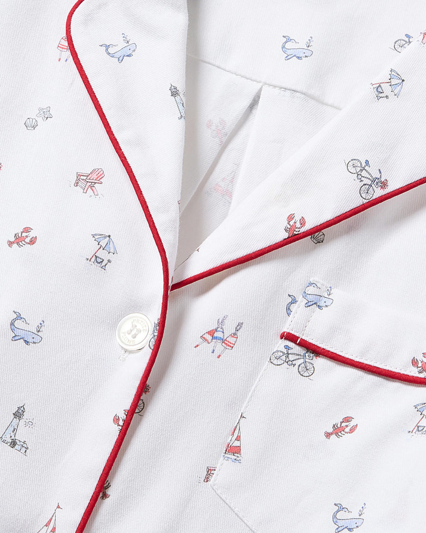 Kid's Twill Pajama in Coastal Charms