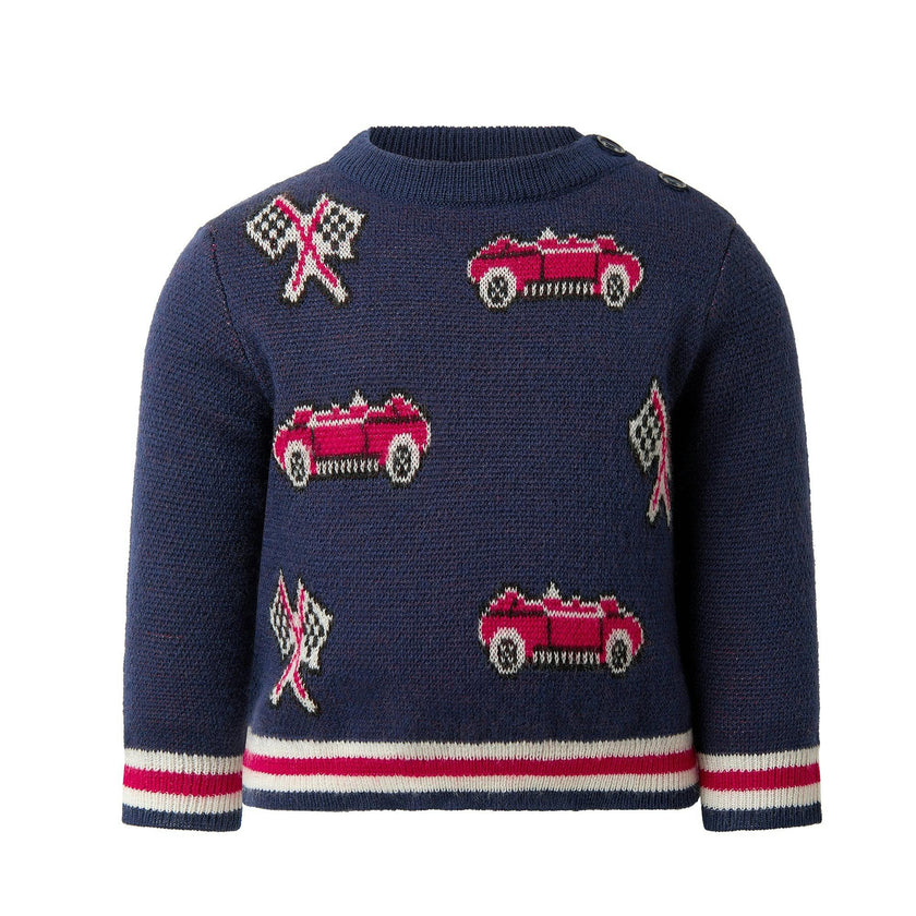 Car Intarsia Sweater
