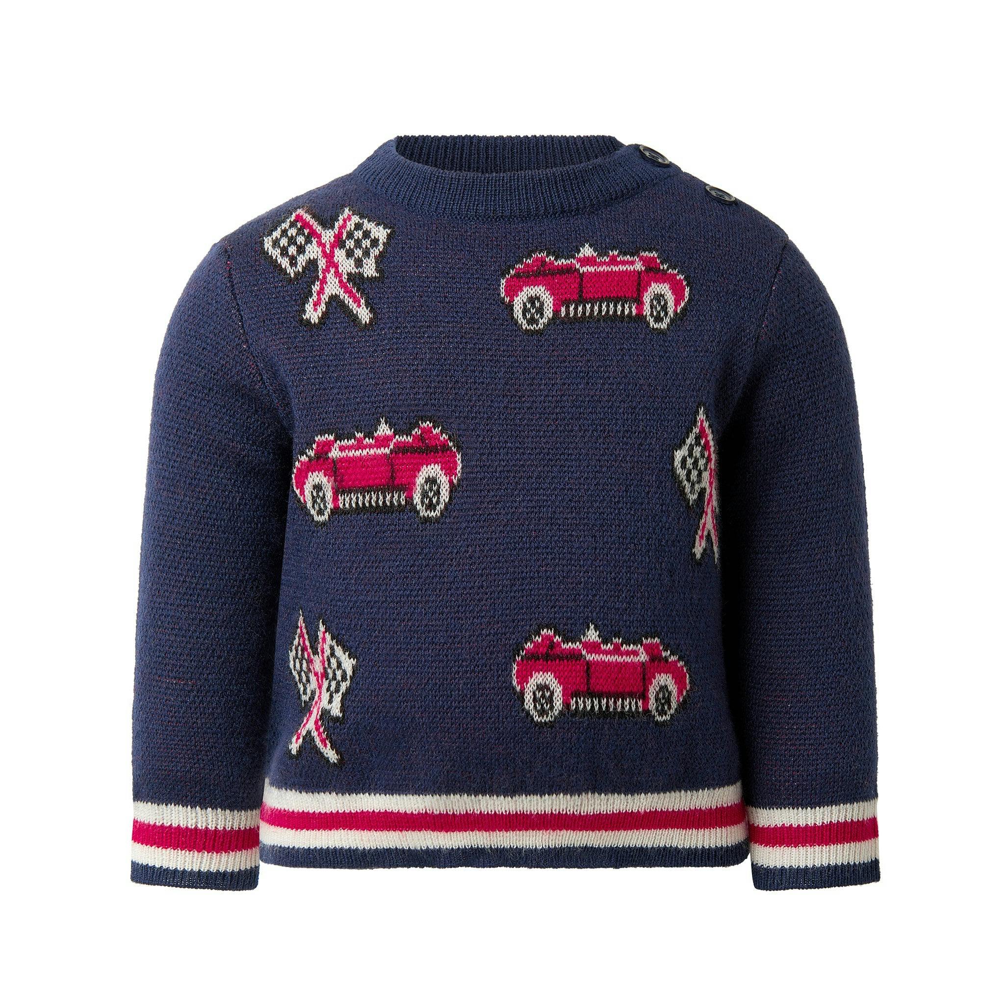 Car Intarsia Sweater