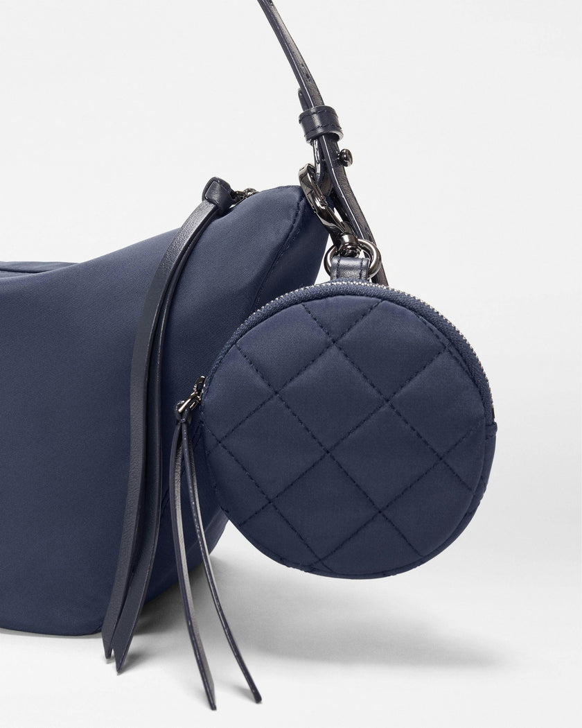 Navy Small Waverly Hobo