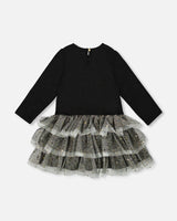 Glittering Mesh Skirt Party Dress