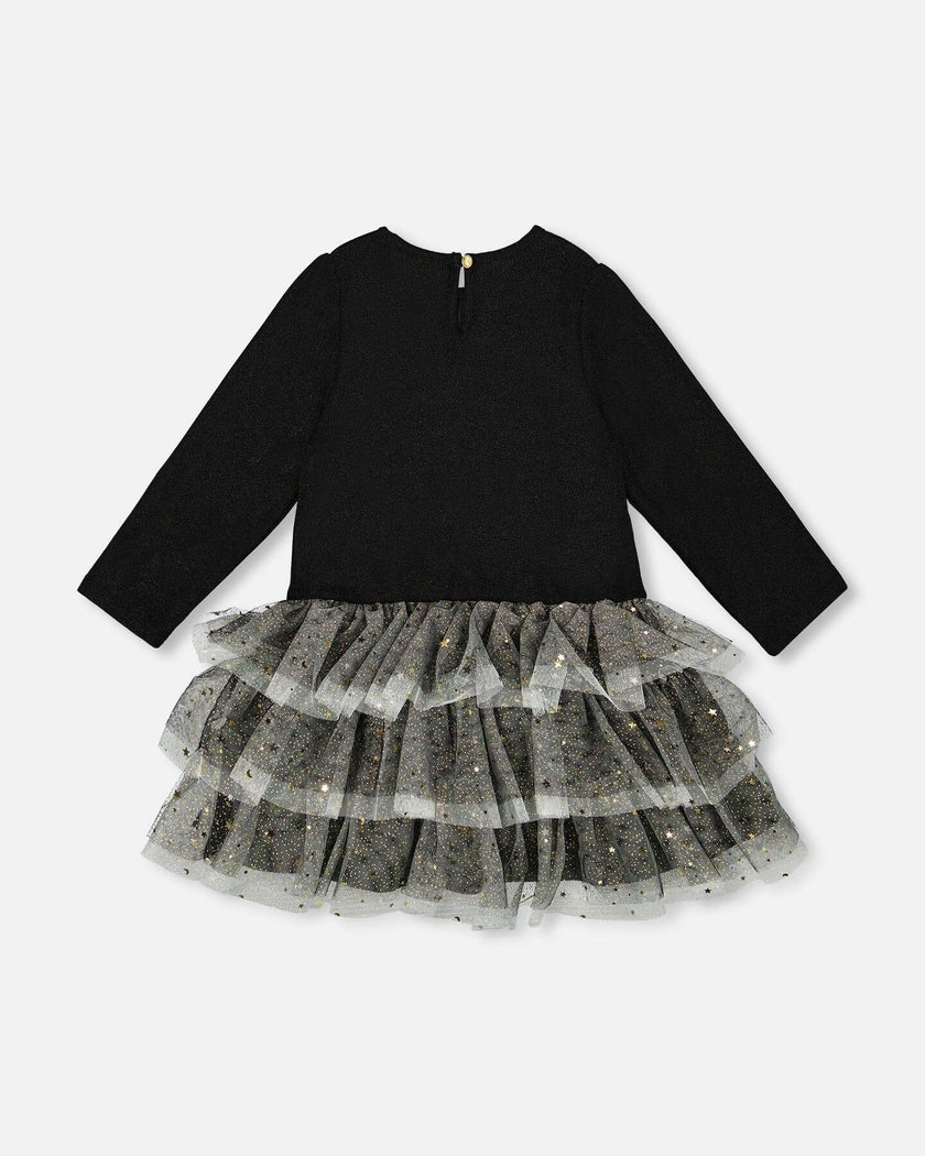 Glittering Mesh Skirt Party Dress