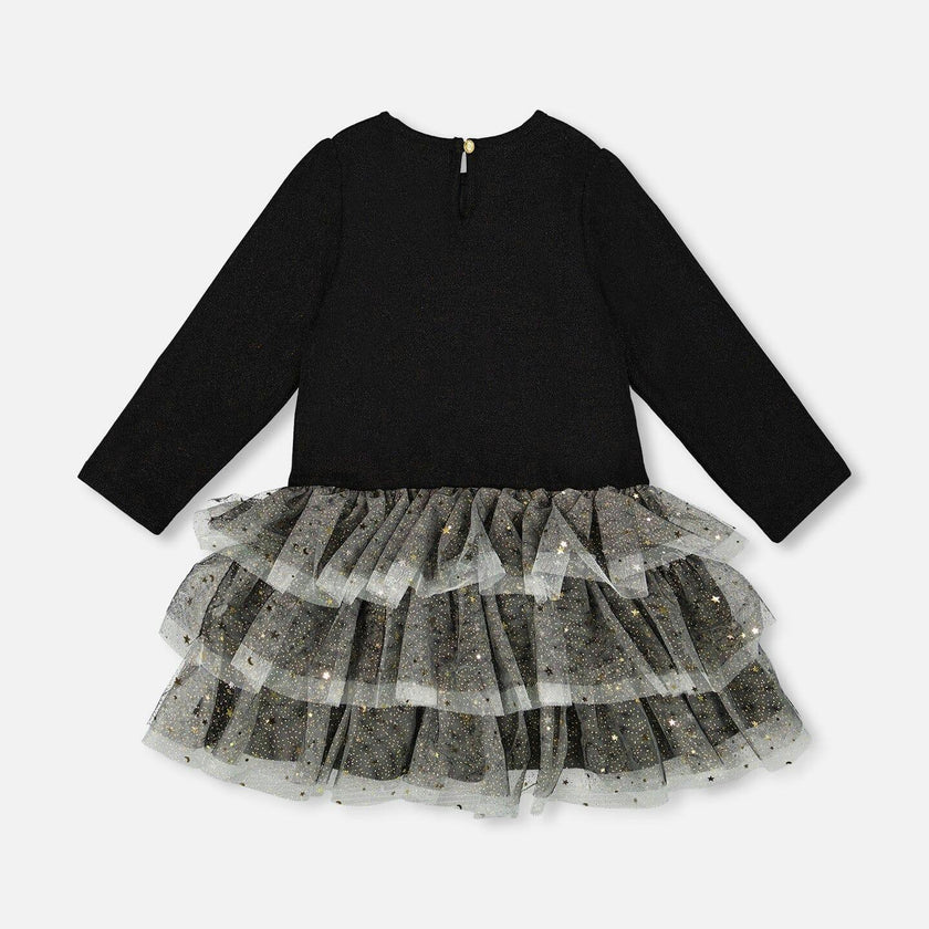 Glittering Mesh Skirt Party Dress