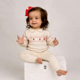 Girls Vintage Embroidered Knit Set