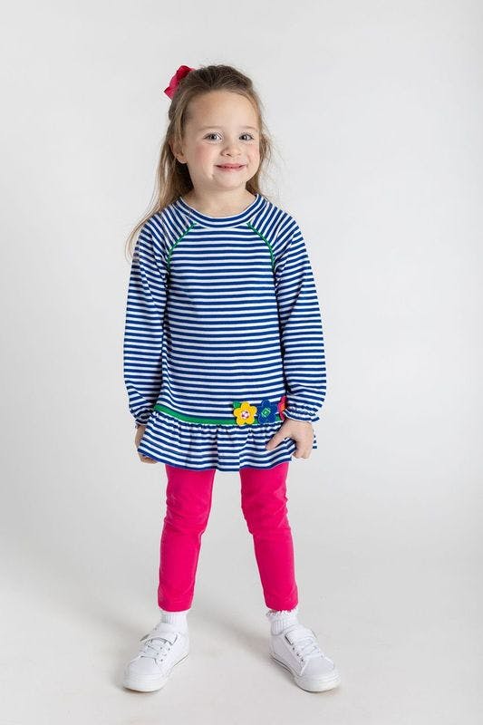 Knit Set With Flowers