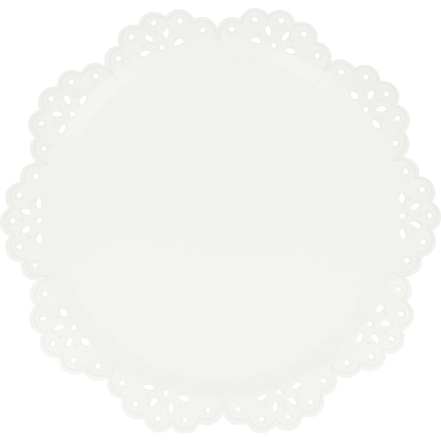 Broderie Anglaise Lace White Side Plates