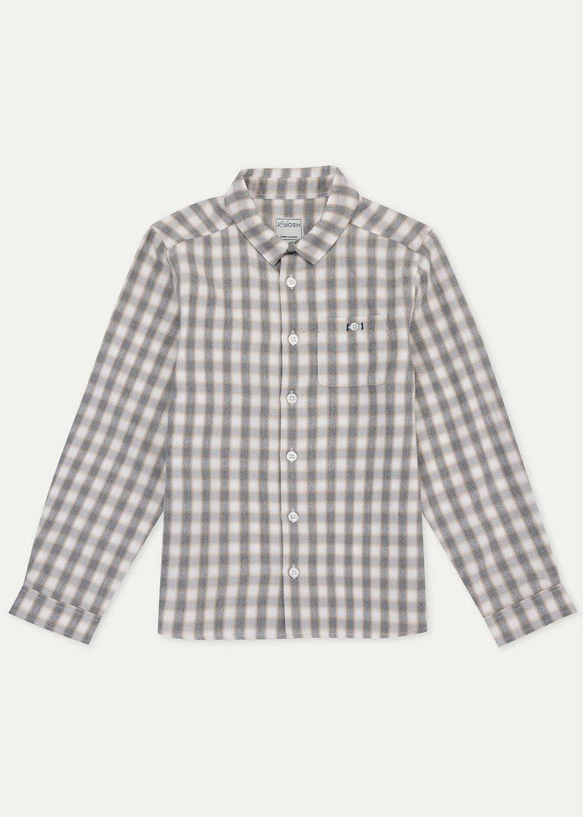 The Light Grey Checked Flannel Shirt