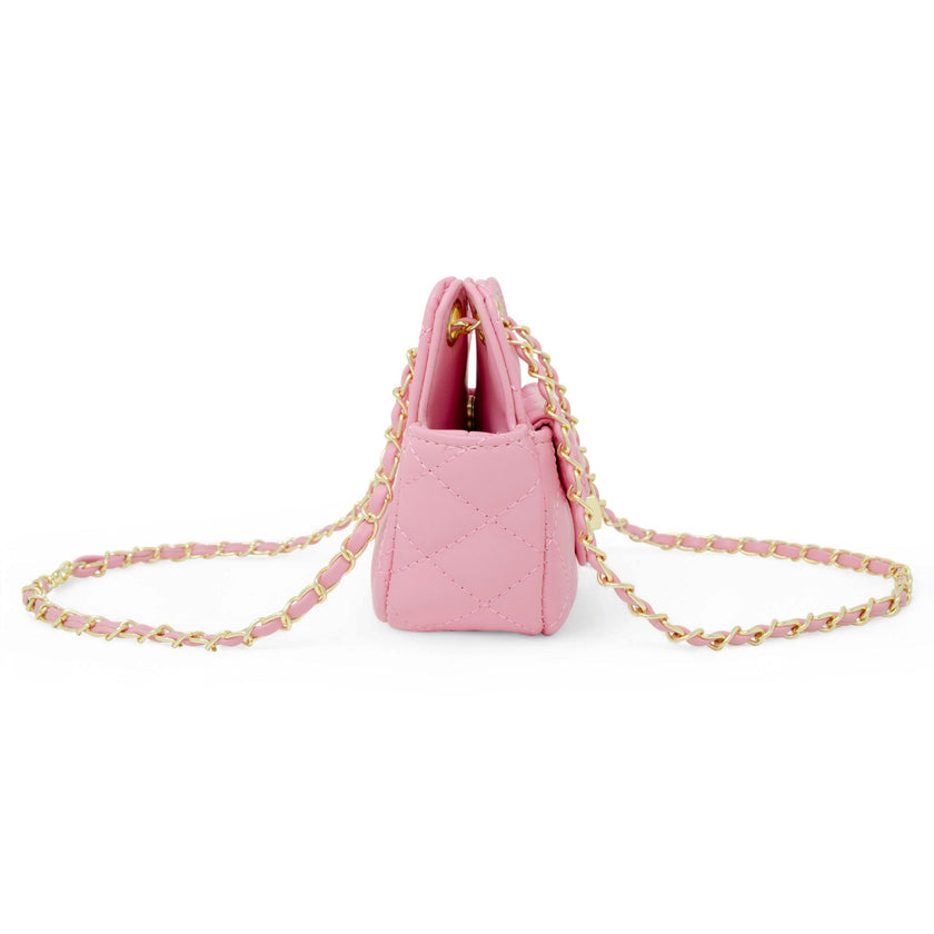 Girls Tiny Quilted Treasure Purse