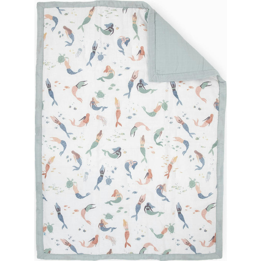 Cotton Muslin Toddler Comforter - Butterflies