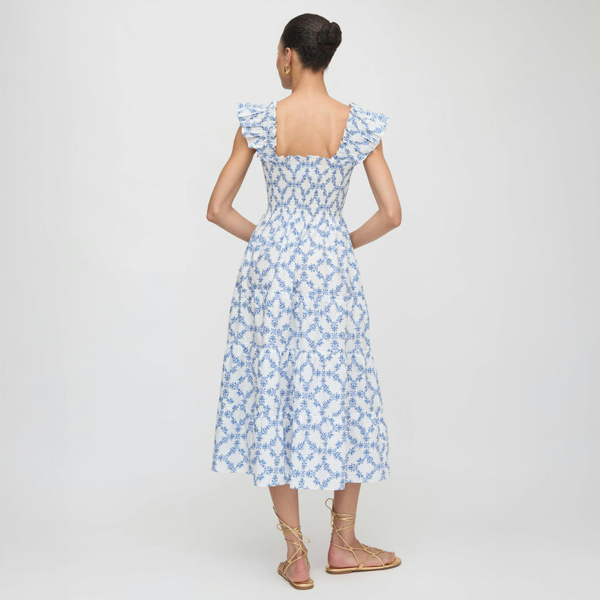 The Ellie Nap Dress - Blue Marigold Block