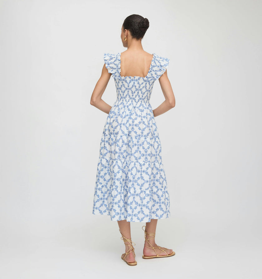 The Ellie Nap Dress - Blue Marigold Block