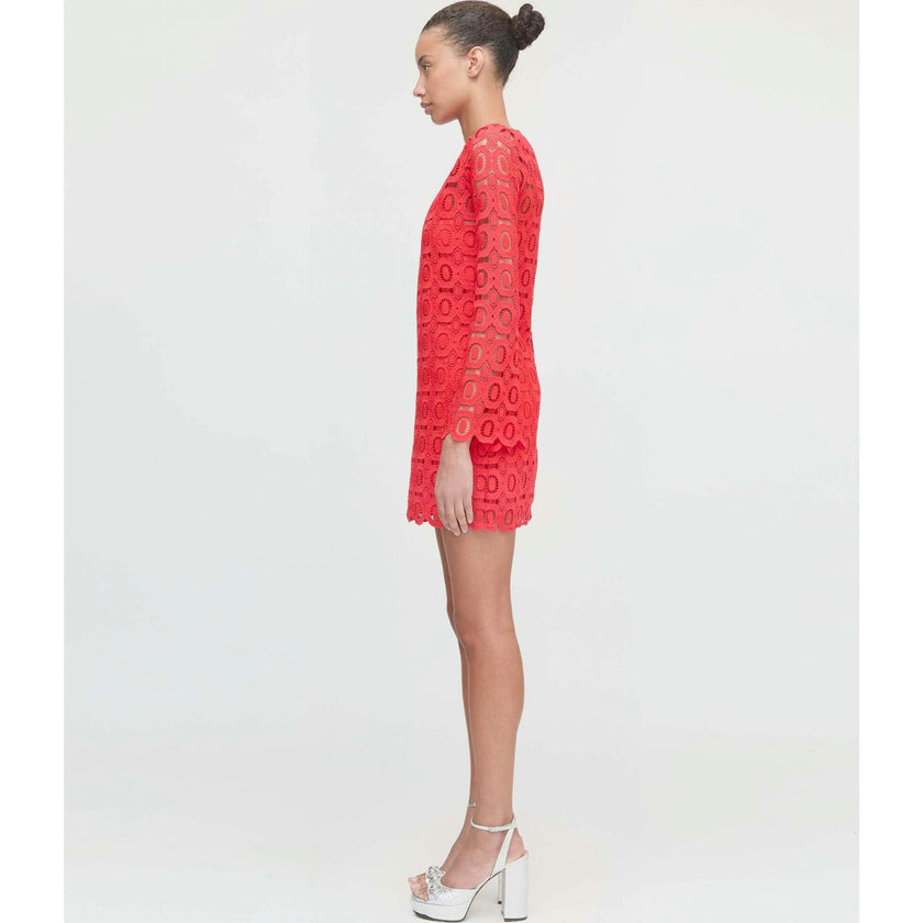 The Eliza Mini Dress - Poppy Lace
