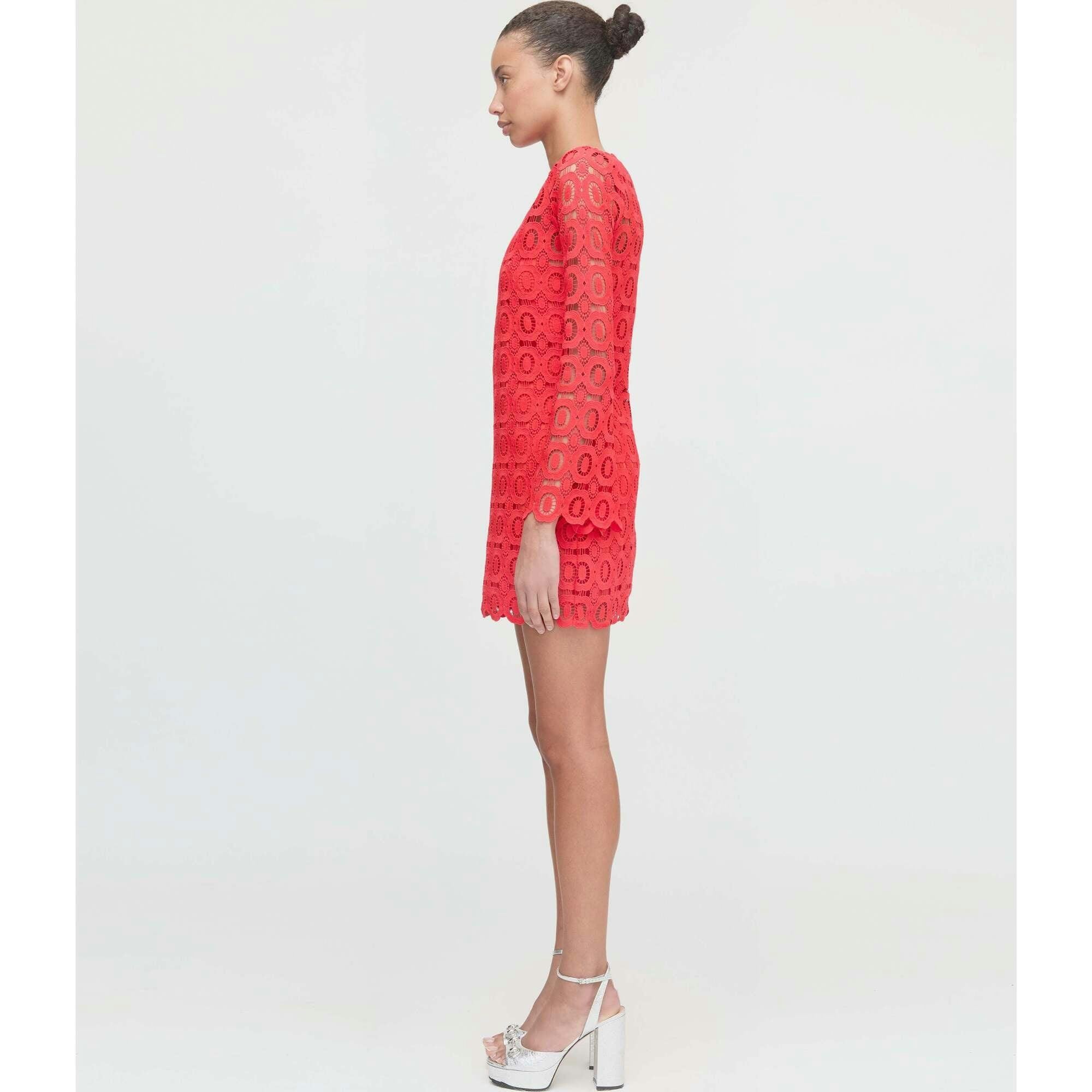 The Eliza Mini Dress - Poppy Lace