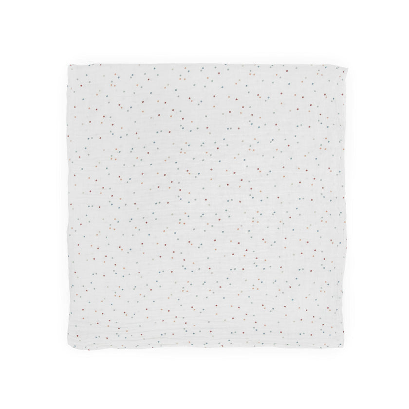 Cotton Muslin Swaddle Blanket - Dots